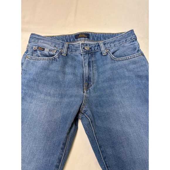 Polo Ralph Lauren The Slim Boyfriend Jeans Blue Embroidered Logo Women W28X26 - Picture 3 of 15